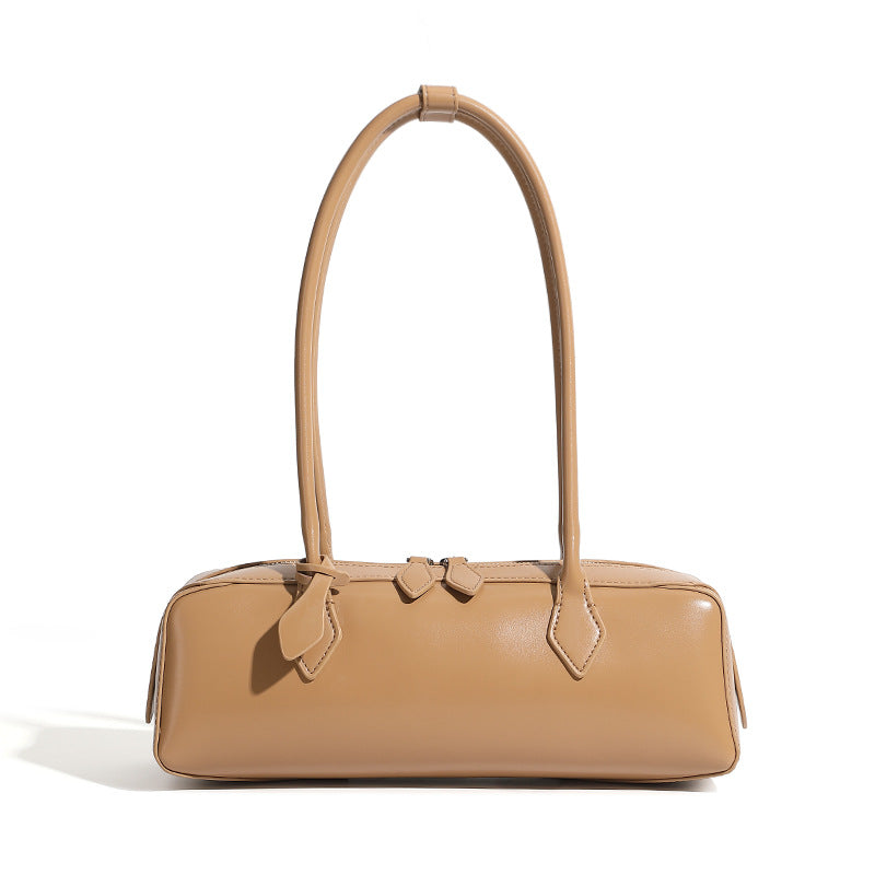 Underarm Long Style Baguette Women's 100% Genuine Leather Single Shoulder Bag North Carolina