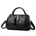 Leather Boston Pillow Elegant Shoulder Crossbody Handbag Texas