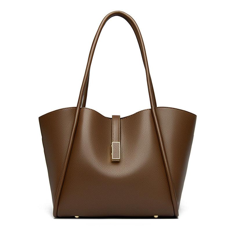 High-End Design Women's 100% Genuine Leather Tote Bag Pennsylvania