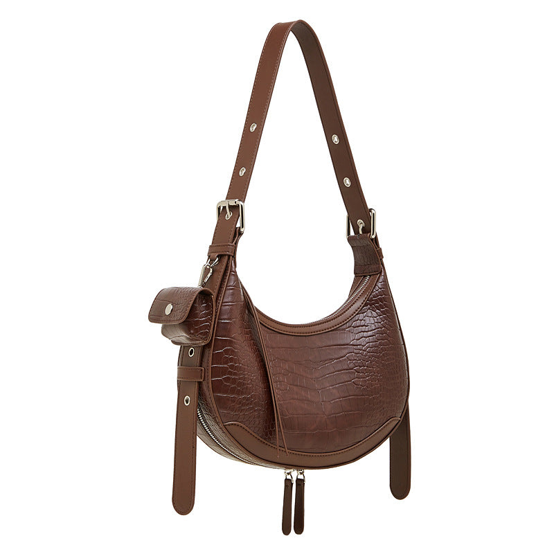 High-End Design Women's Bag 100% Genuine Leather Single Shoulder or Crossbody Bag Ohio