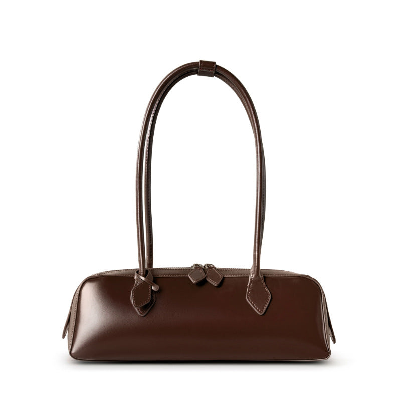 Underarm Long Style Baguette Women's 100% Genuine Leather Single Shoulder Bag North Carolina