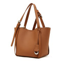 High-End Design Women's Bag 100% Genuine Leather Basket Bag Minnesota