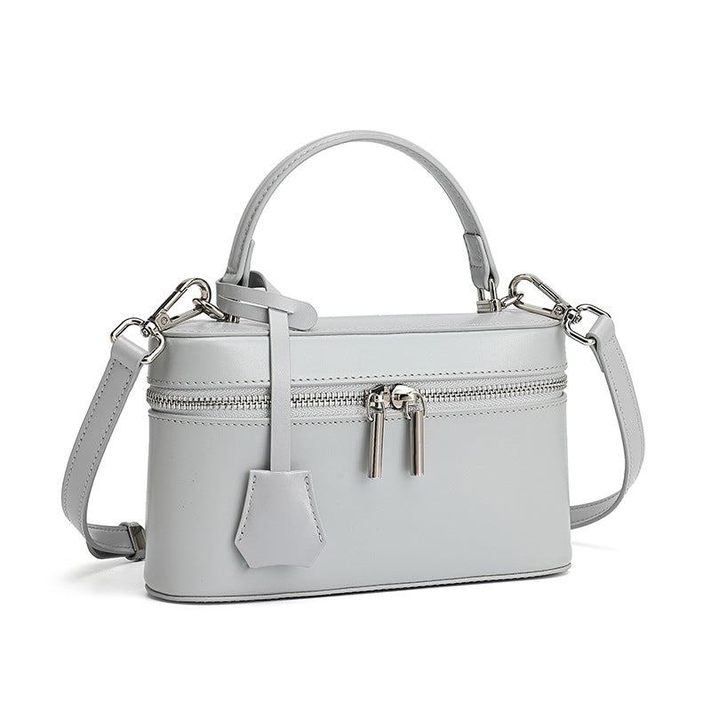 High-End Design Women's 100% Genuine Leather Single Shoulder or Crossbody Handmade Box Bag Puerto Rico