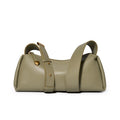 High-End Design Women's 100% Genuine Leather Single Shoulder Baguette Bag Alabama