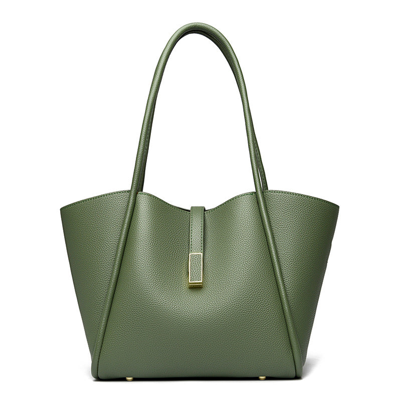 High-End Design Women's 100% Genuine Leather Tote Bag Pennsylvania