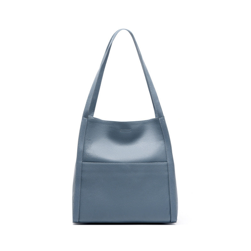 High-End Design Women's Bag 100% Genuine Leather Single Shoulder Tote Bag Ostia