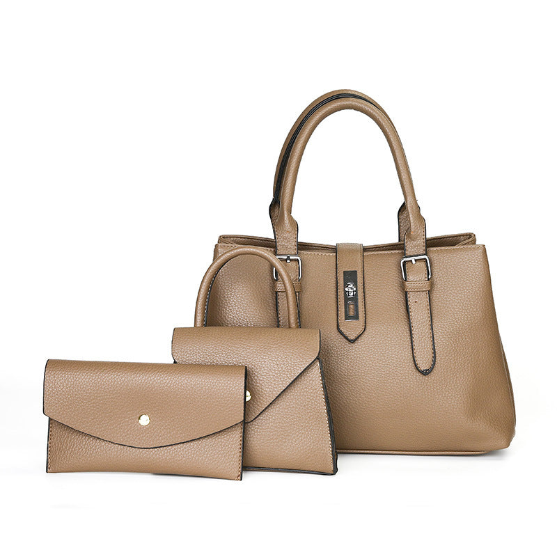 High-End Leather Three-Piece Set of Elegant Cross-Body Handbags Utah