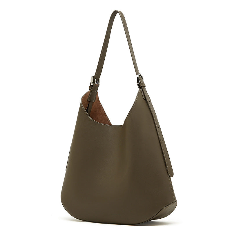 High-End Design Women's Bag 100% Genuine Leather Single Shoulder or Crossbody Tote Bag Mississippi