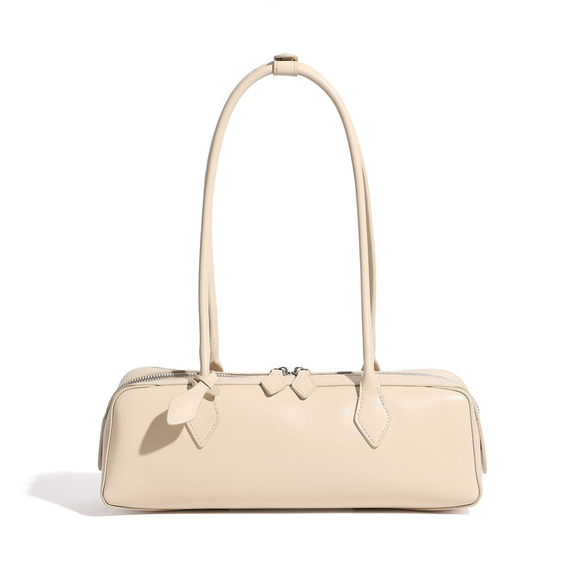 Underarm Long Style Baguette Women's 100% Genuine Leather Single Shoulder Bag North Carolina
