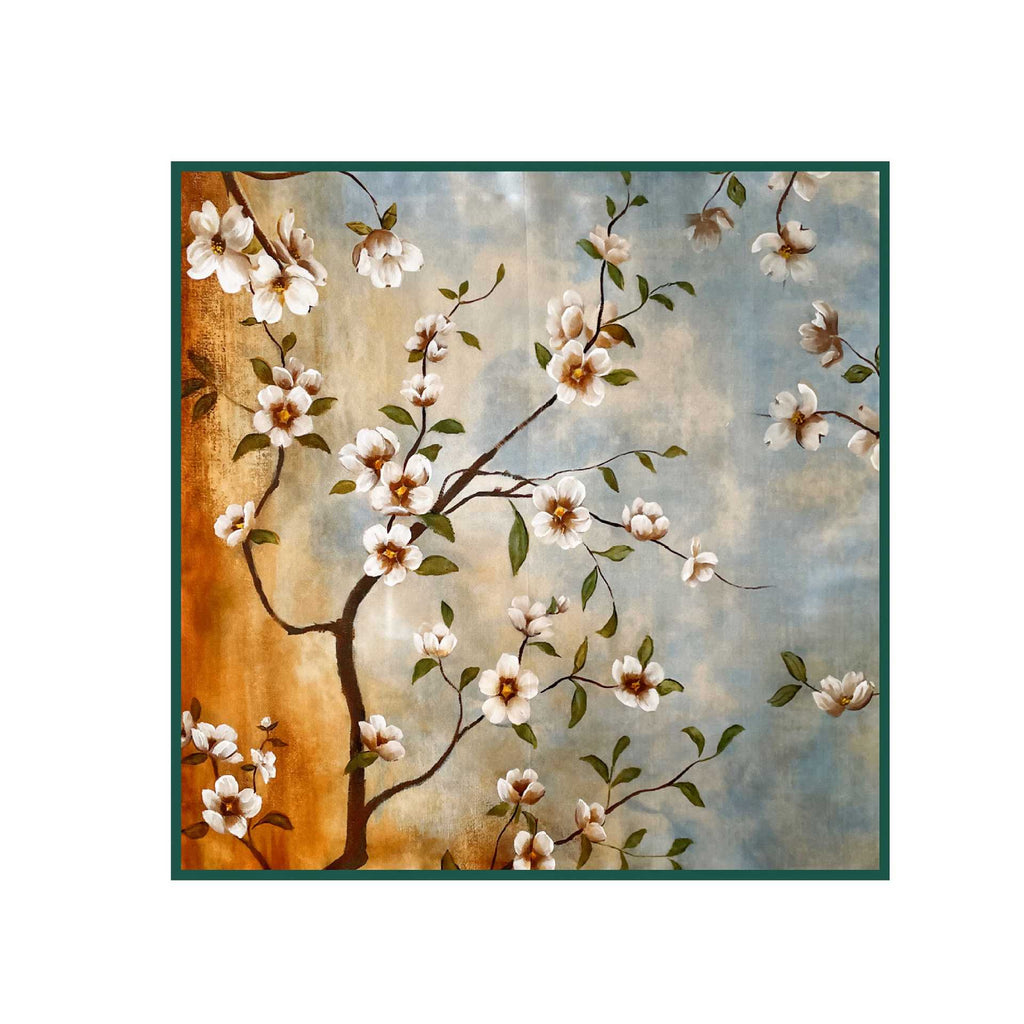 Women's 100% Mulberry Silk Scarves, Oil Printed in France