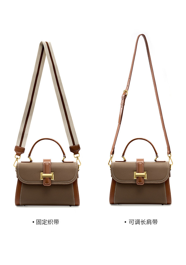 High-End Design Women's Bag 100% Genuine Leather Single Shoulder or Crossbody Bag Malaga