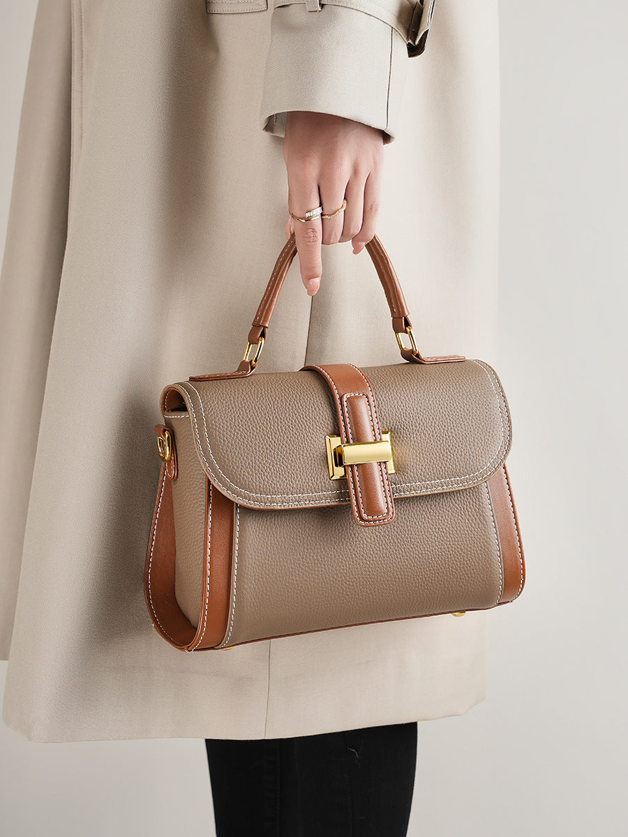High-End Design Women's Bag 100% Genuine Leather Single Shoulder or Crossbody Bag Malaga