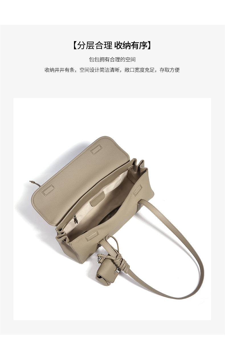 High-End Design Women's 100% Genuine Leather Pillow-shaped Shoulder Bag Genoa