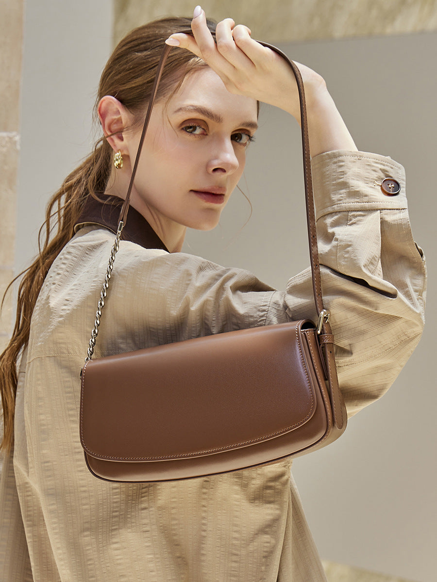 Design Women's Bag 100% Genuine Leather Single Shoulder or Crossbody Bag Andrea