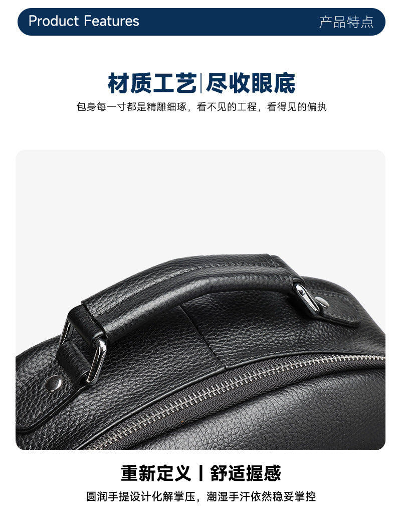 100% Genuine Leather simple and lightweight travel backpack Colorado