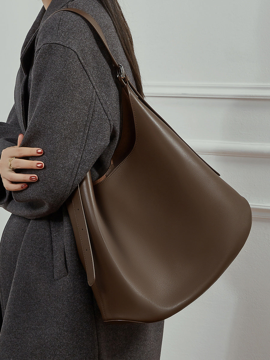 High-End Design Women's Bag 100% Genuine Leather Single Shoulder or Crossbody Tote Bag Mississippi