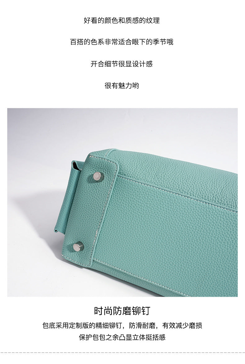 High-End Design Women's 100% Genuine Leather Single or Across Shoulder Pillow Bag Parma