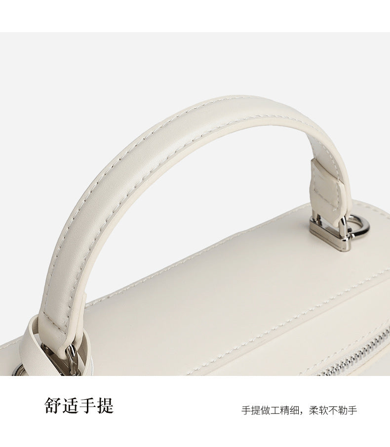 High-End Design Women's 100% Genuine Leather Single Shoulder or Crossbody Handmade Box Bag Puerto Rico