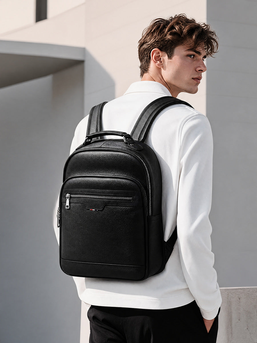 100% Genuine Leather simple and lightweight travel backpack Colorado