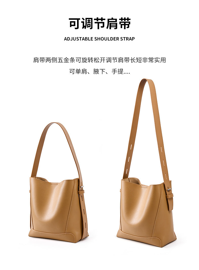 High-End Design Women's Bag 100% Genuine Leather Single Shoulder or Crossbody Bag Virginia