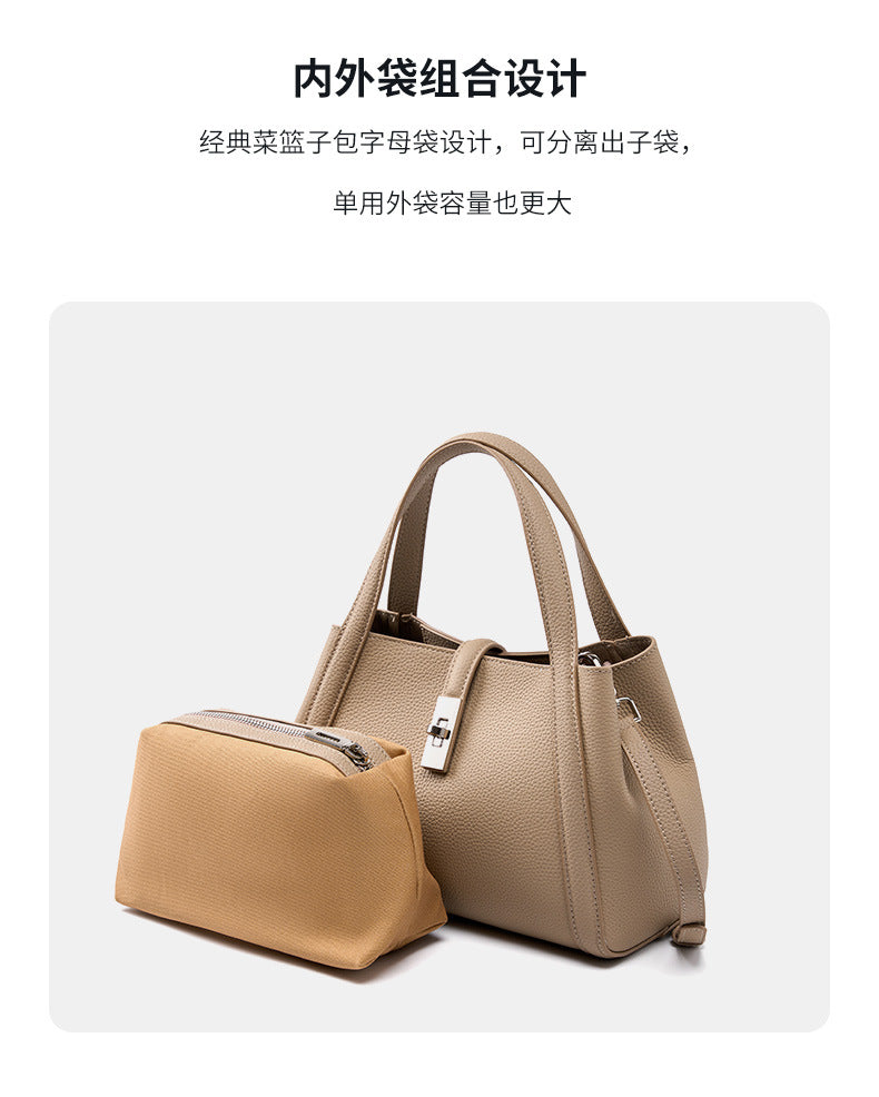 High-End Design Small Women's Bag 100% Genuine Leather Single Shoulder or Crossbody Bag Alicante