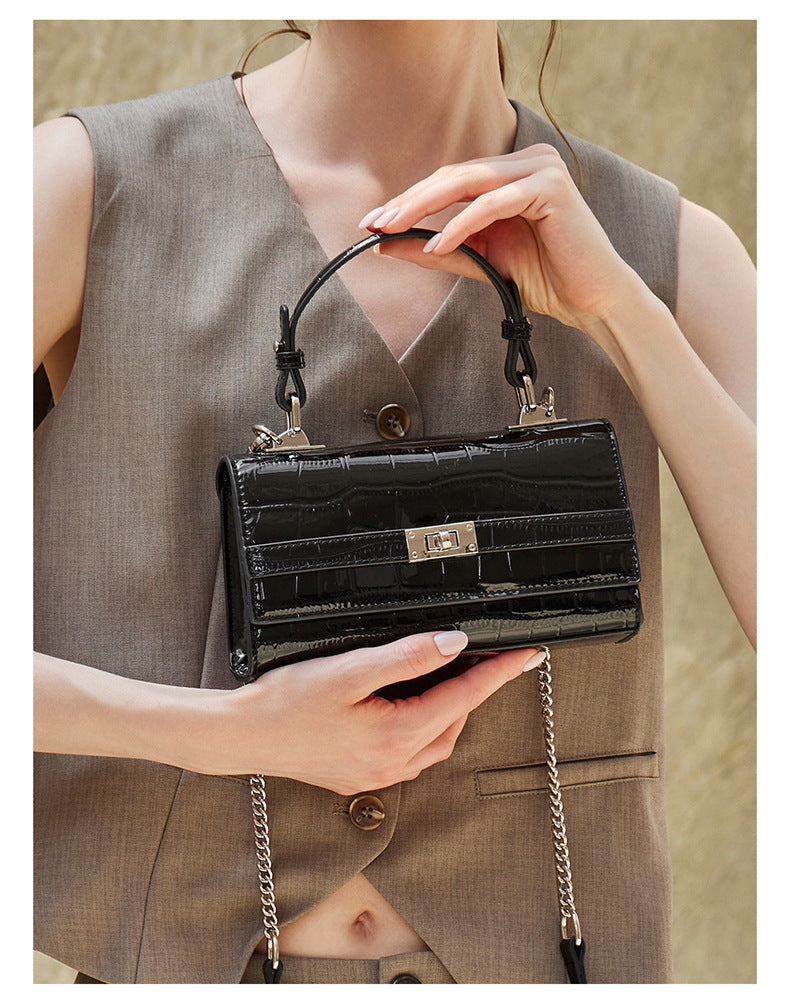 High-End Design Women's Bag 100% Genuine Leather Single Shoulder or Crossbody Bag Murano