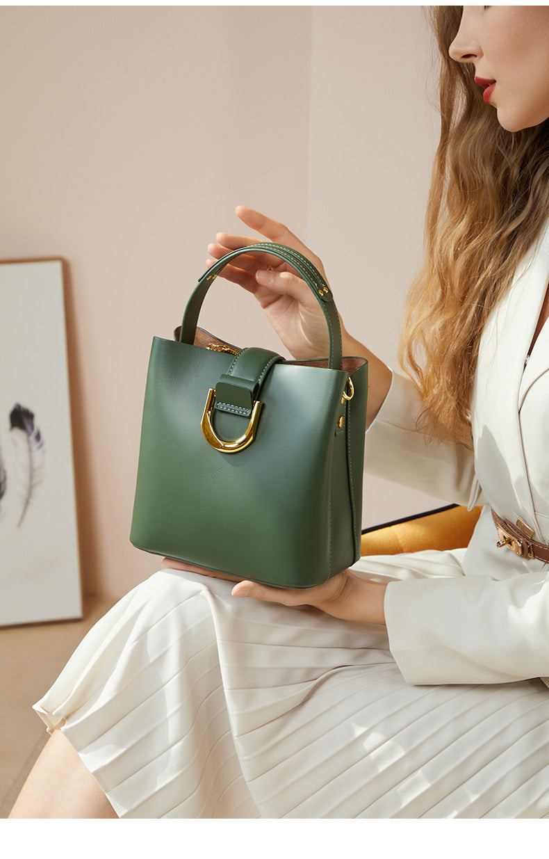 High-End Design Women's Bag 100% Genuine Leather Single Shoulder or Crossbody Bag Toledo