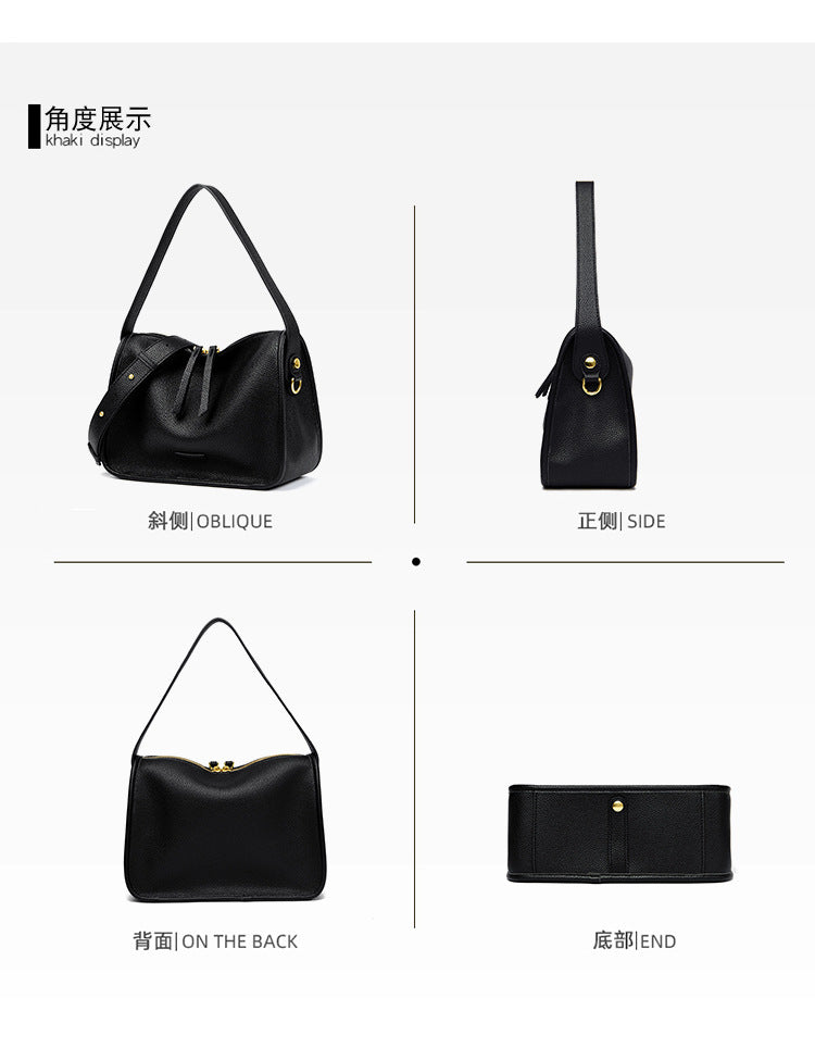 High-End Design Women's Bag 100% Genuine Leather Single Shoulder or Crossbody Bag Rhode Island