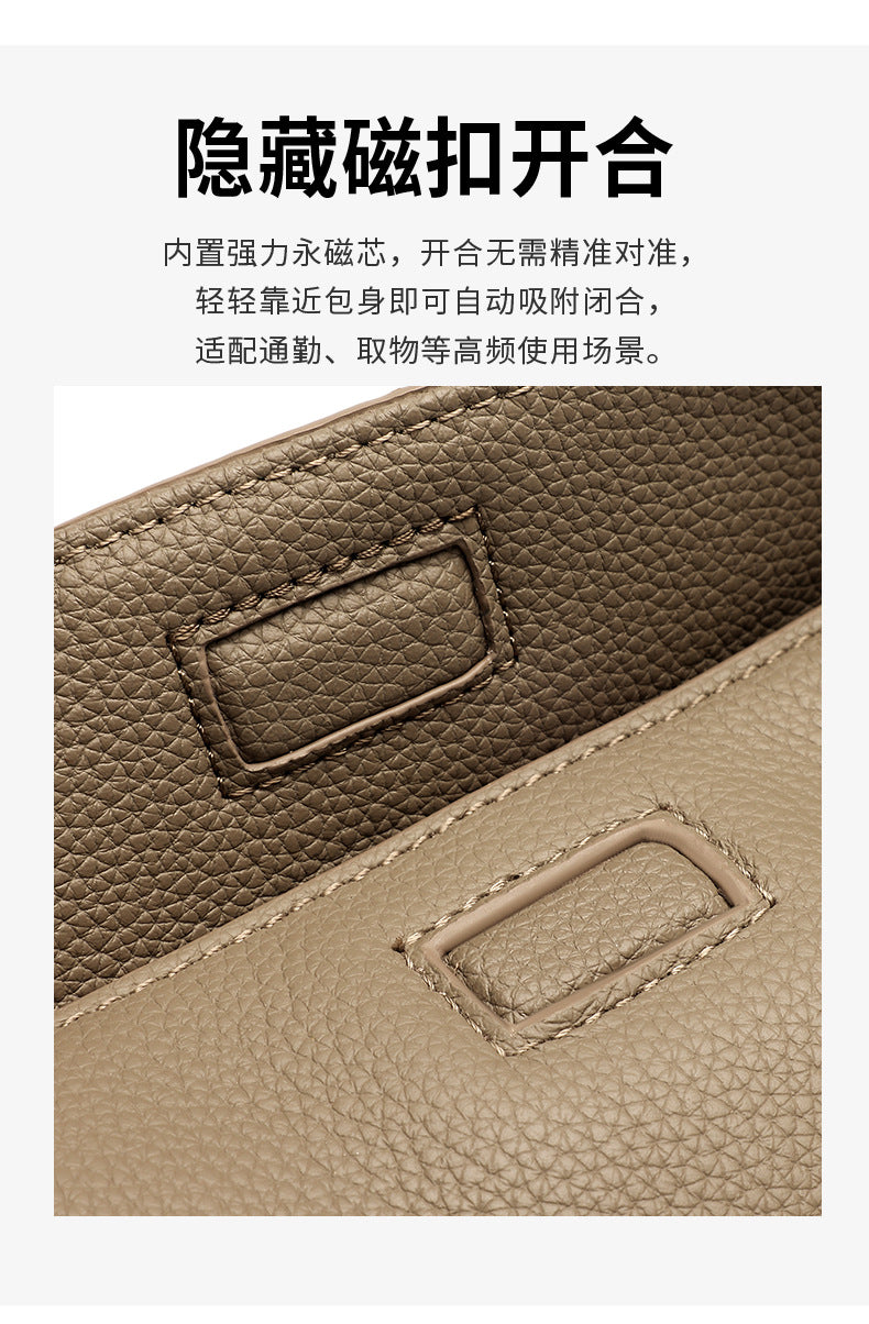 High-End Design Women's Bag 100% Genuine Leather Single Shoulder or Crossbody Bag Oklahoma