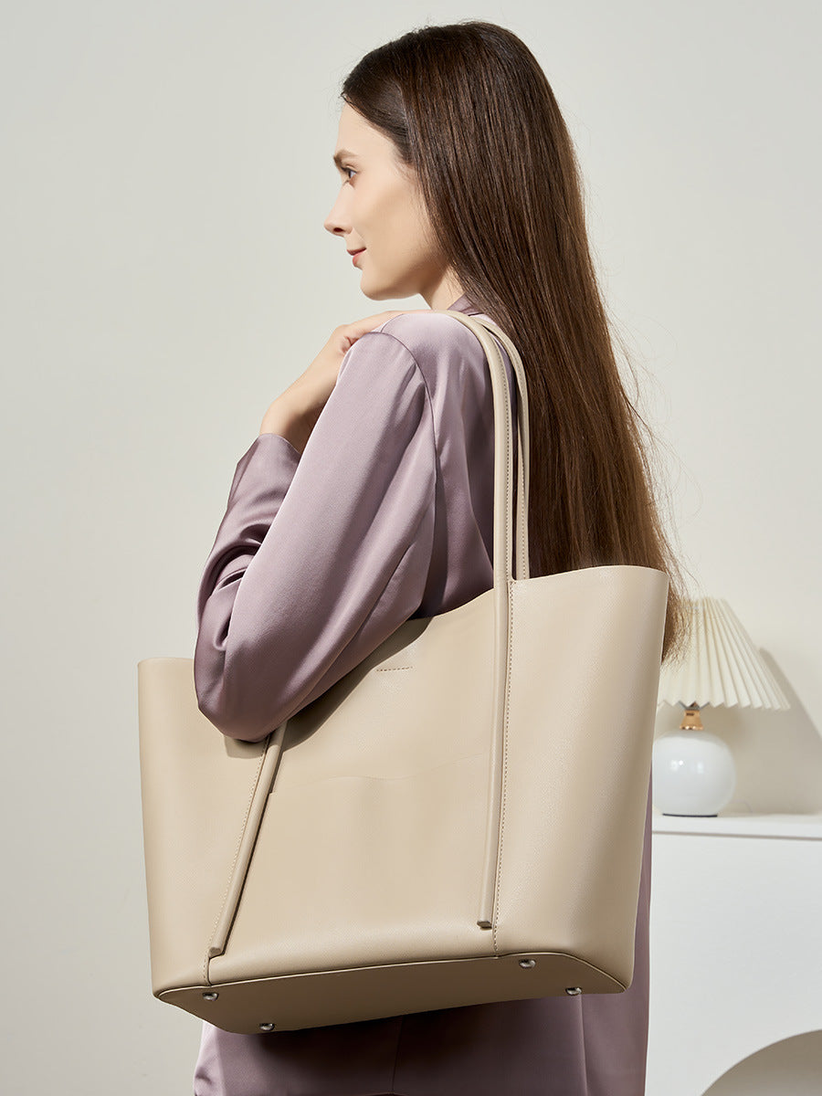 High-End Design Women's 100% Genuine Leather Tote Bag Wisconsin