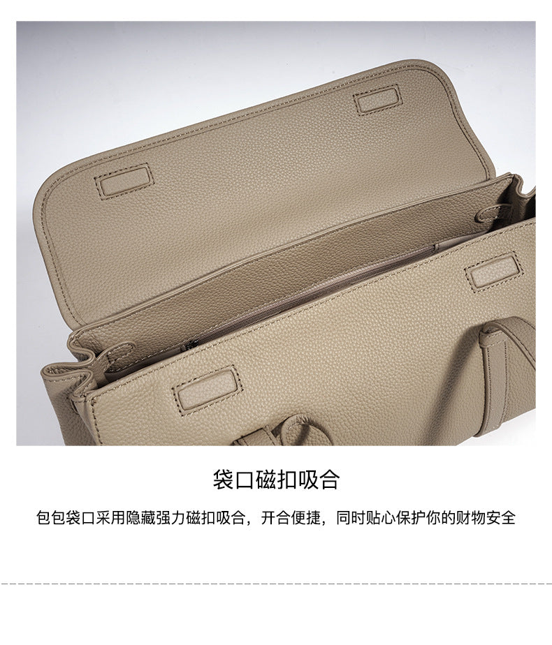 High-End Design Women's 100% Genuine Leather Pillow-shaped Shoulder Bag Genoa