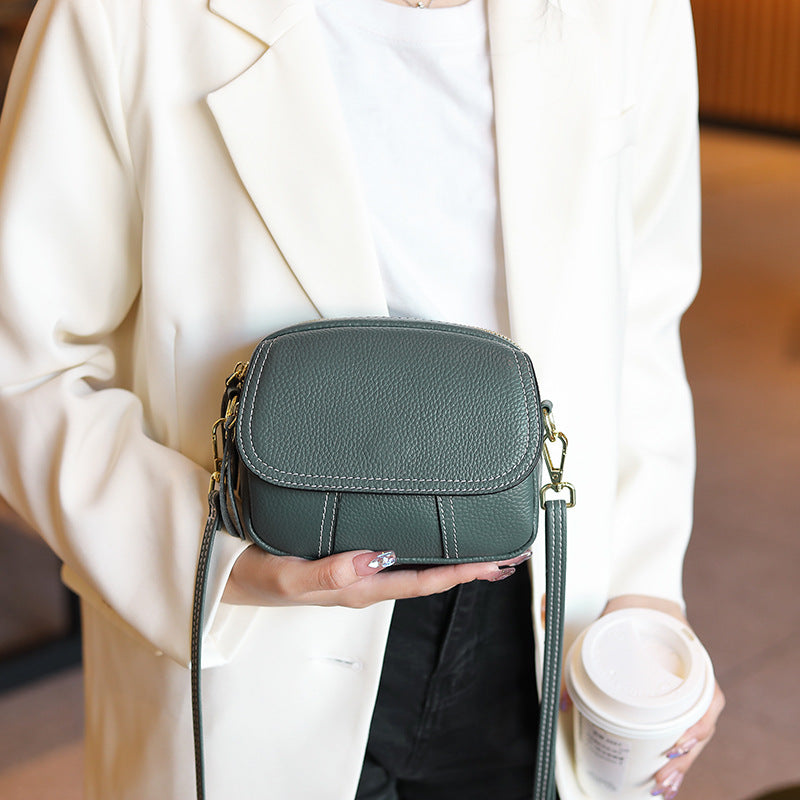 High-End Design Small Women's Bag 100% Genuine Leather Single Shoulder or Crossbody Bag Illinois