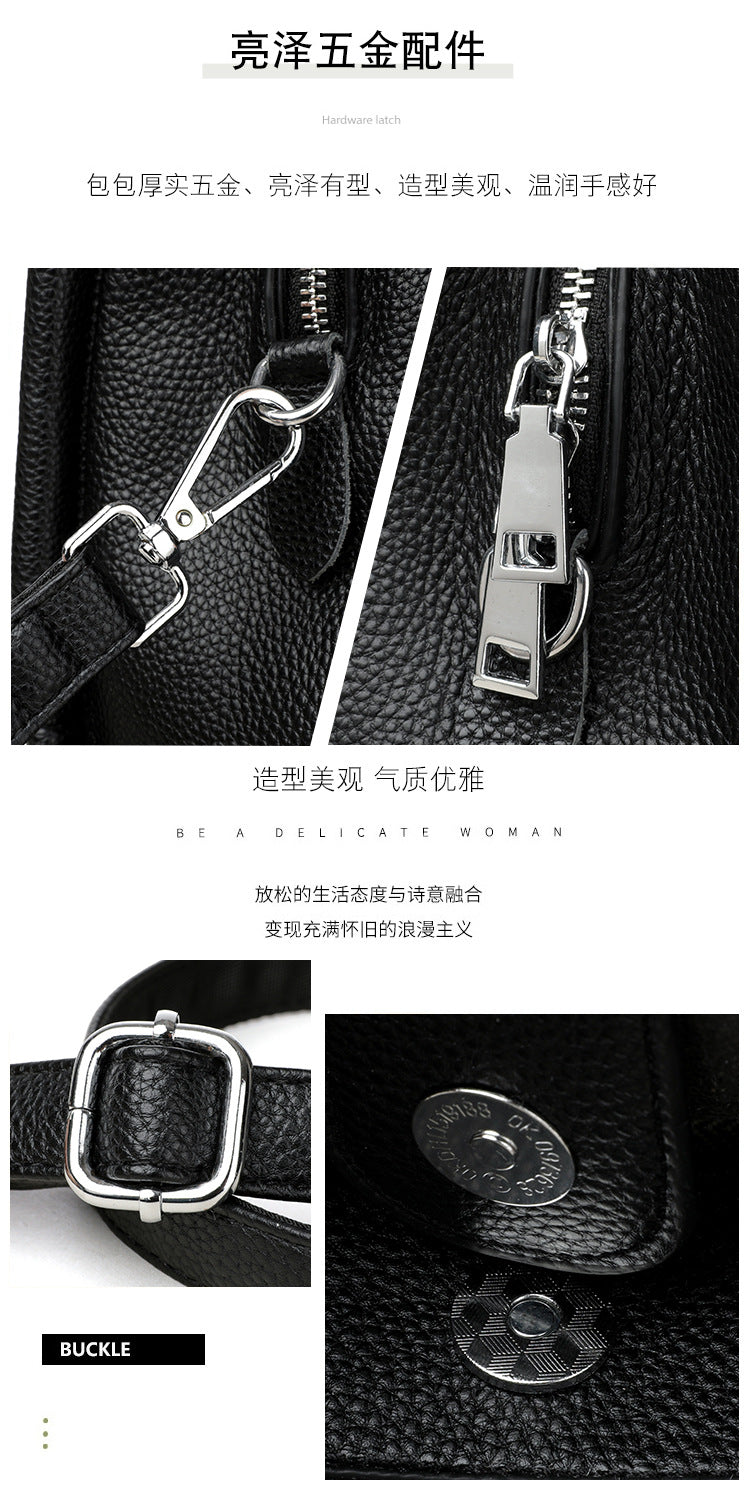 High-End Design Women's Bag 100% Genuine Leather Single Shoulder or Crossbody Bucket Bag Tennessee