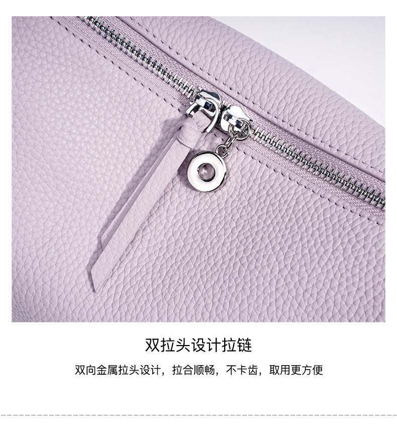 High-End Design Women's 100% Genuine Leather Single Shoulder Pillow Bag Marrakesh
