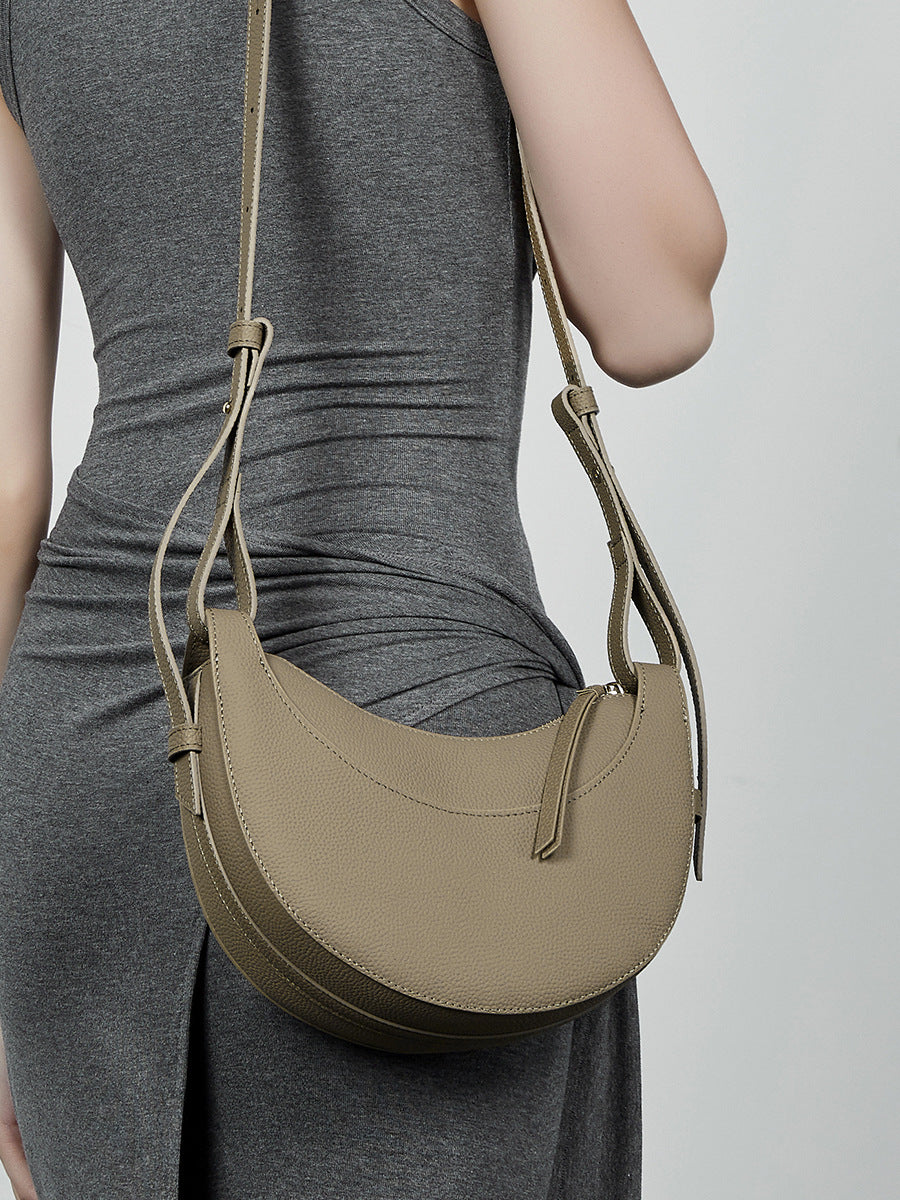 High-End Designed Women's Bag 100% Genuine Leather Single Shoulder or Crossbody Bag Lille