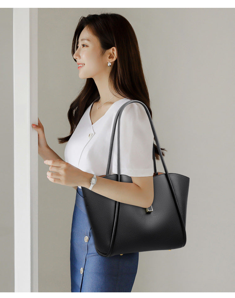 High-End Design Women's 100% Genuine Leather Tote Bag Pennsylvania
