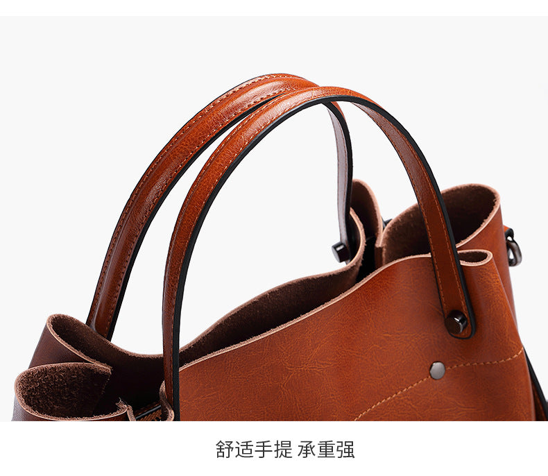 High-End Design Women's 100% Genuine Leather Tote Bag Faro