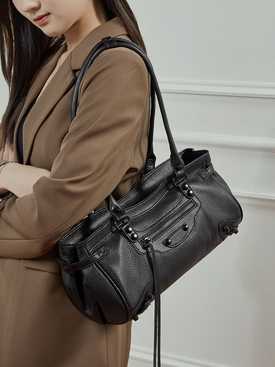 Designed Women's Bag 100% Genuine Leather Single Shoulder Bag Drama