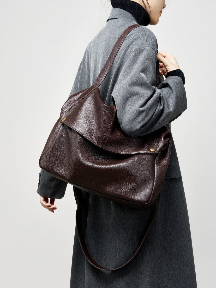 High-End Designed Women's 100% Genuine Leather Single Shoulder and Crossbody Bag Mauro