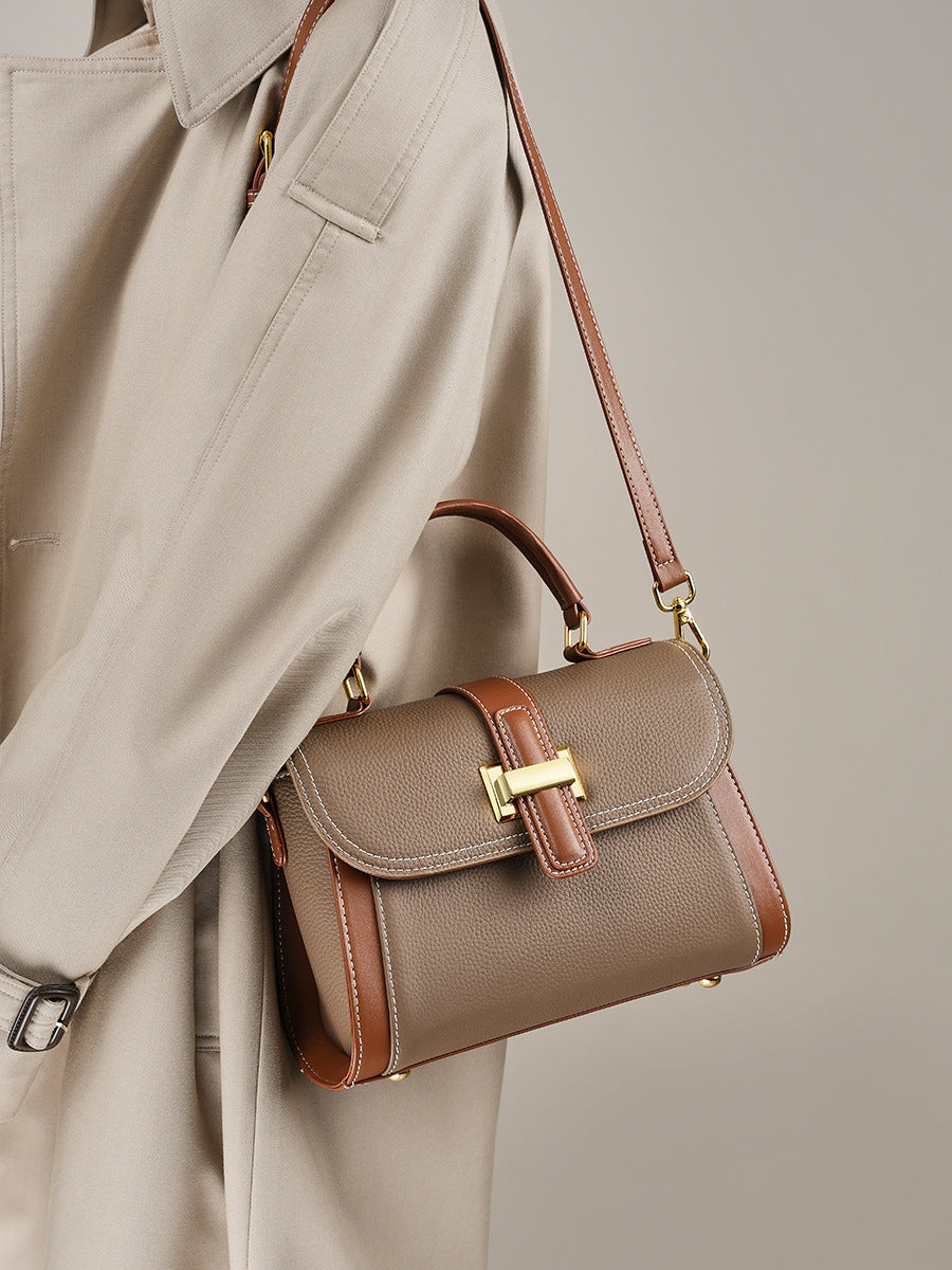 High-End Design Women's Bag 100% Genuine Leather Single Shoulder or Crossbody Bag Malaga
