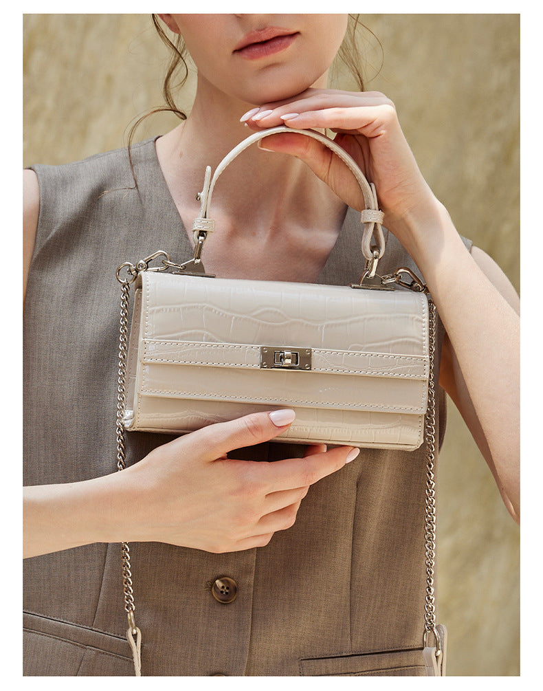 High-End Design Women's Bag 100% Genuine Leather Single Shoulder or Crossbody Bag Murano