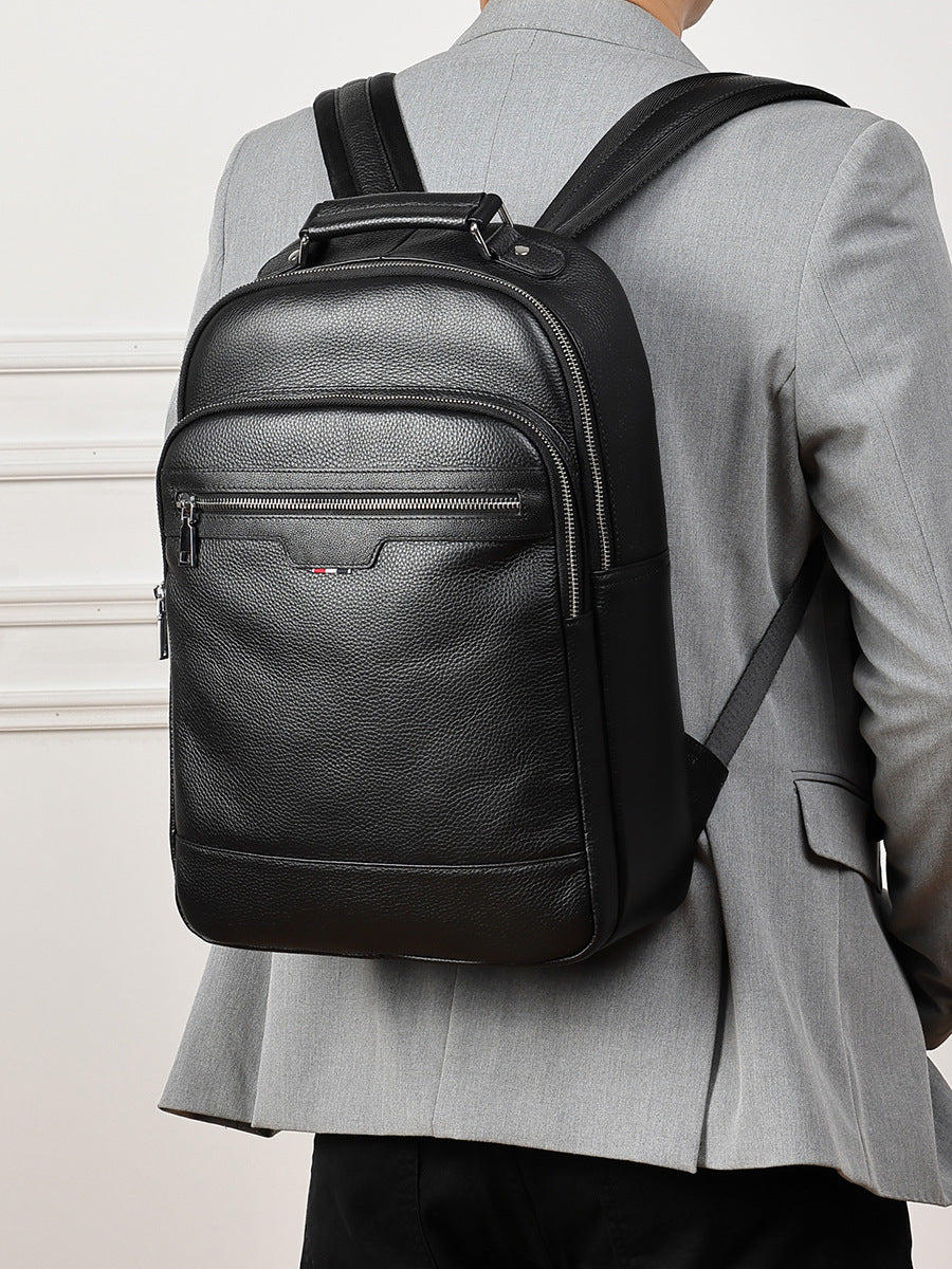 100% Genuine Leather simple and lightweight travel backpack Colorado