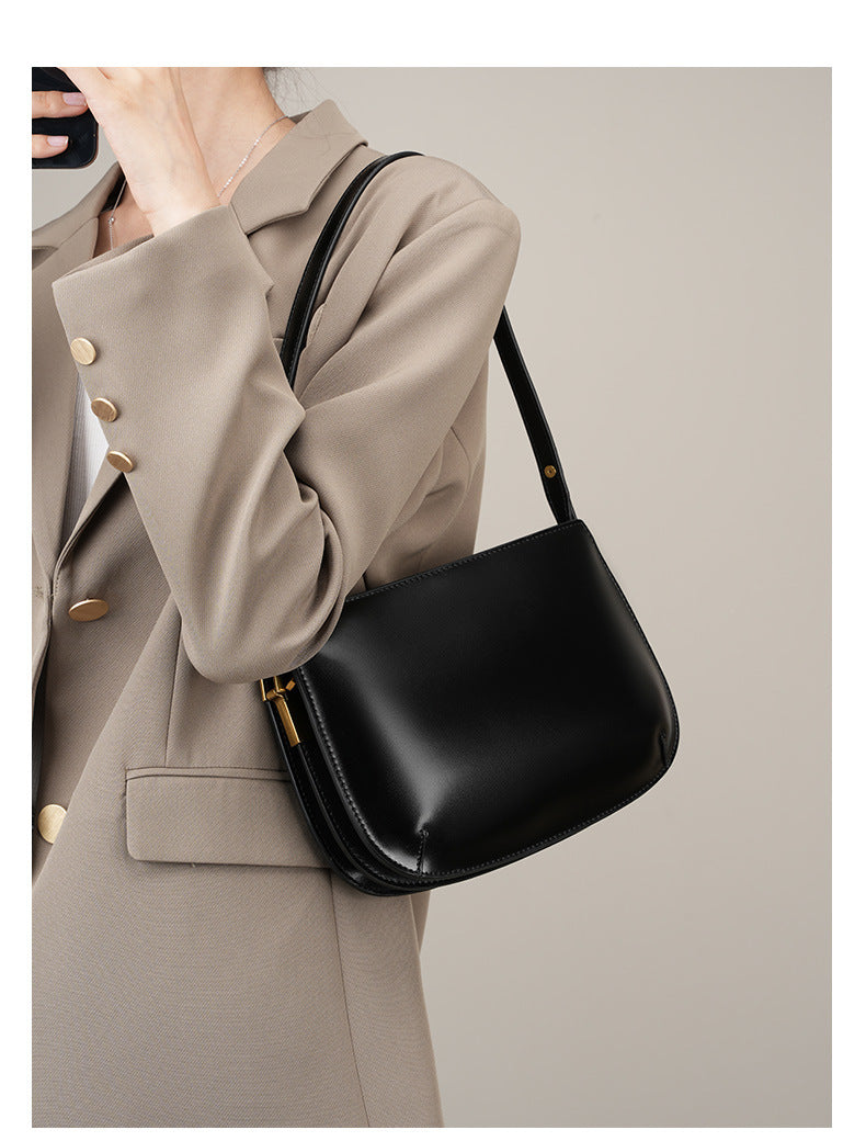 High-End Design Small Women's Bag 100% Genuine Leather Single Shoulder or Crossbody Bag Marbella