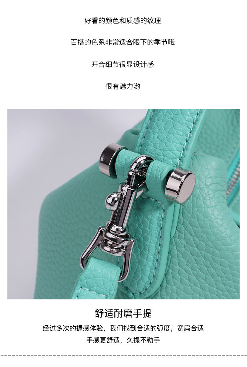 High-End Design Women's 100% Genuine Leather Shoulder Crossbody Bag Como