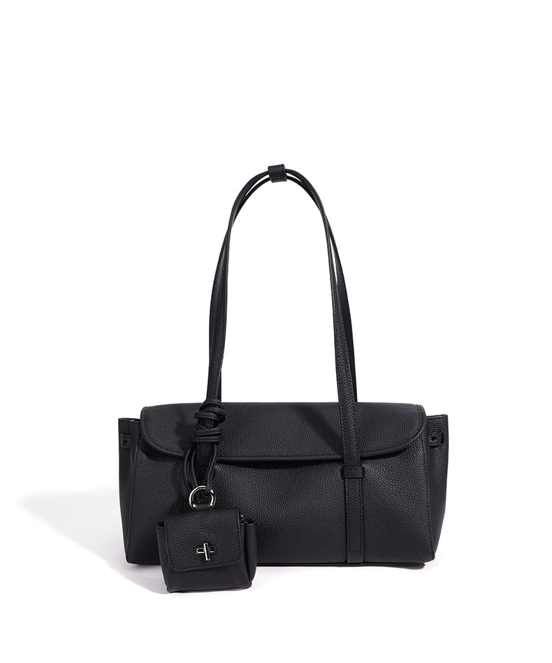 High-End Design Women's 100% Genuine Leather Pillow-shaped Shoulder Bag Genoa