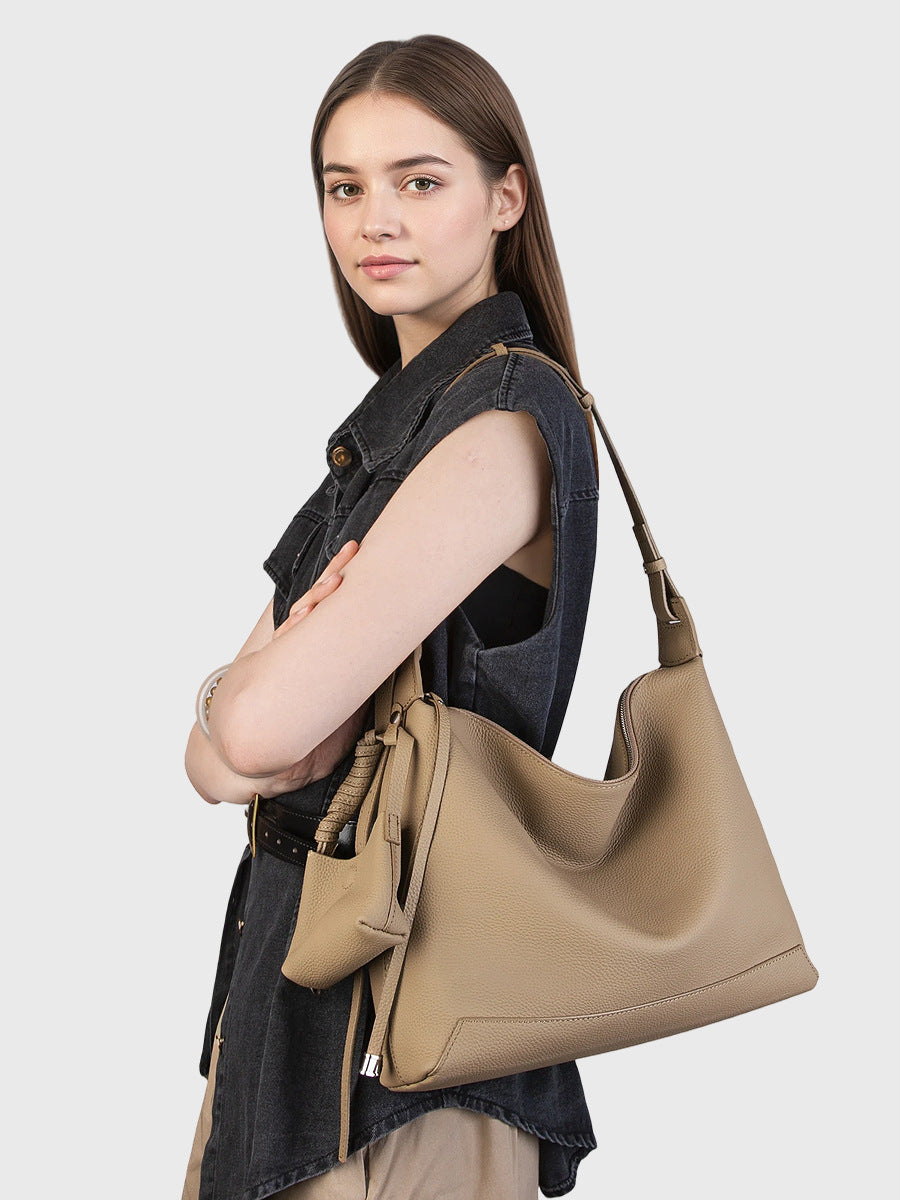 High-End Design Women's 100% Genuine Leather Shoulder and Crossbody Bag Delaware