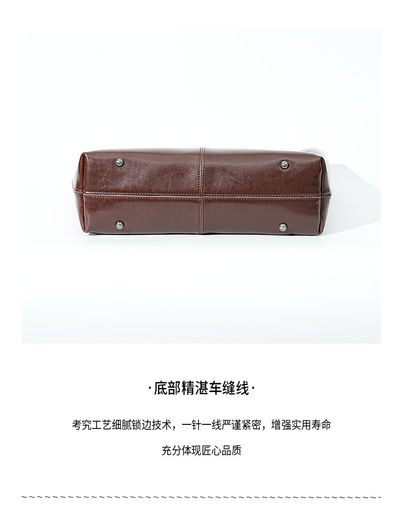 High-End Design Women's 100% Genuine Leather Tote Bag Vigo