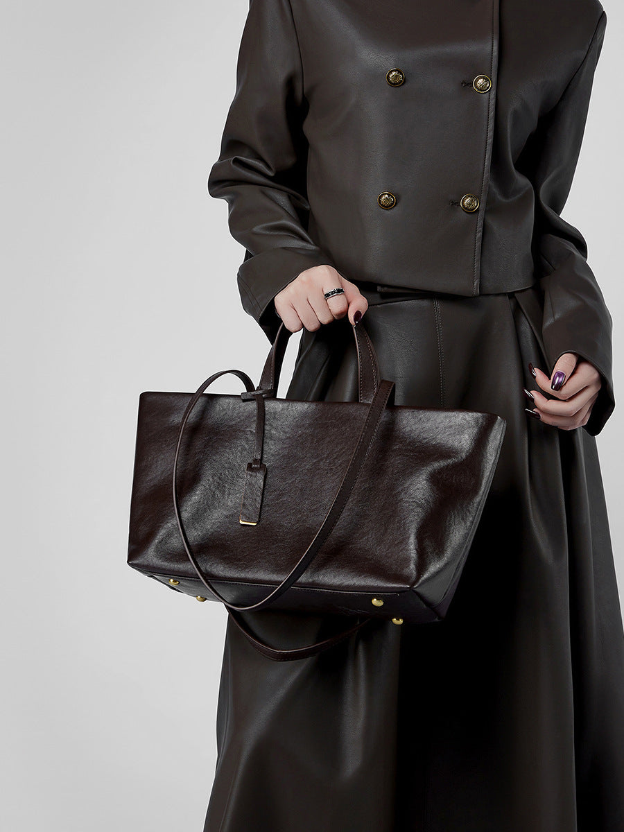 High-End Design Women's 100% Genuine Leather Shoulder and Crossbody Bag Napoli
