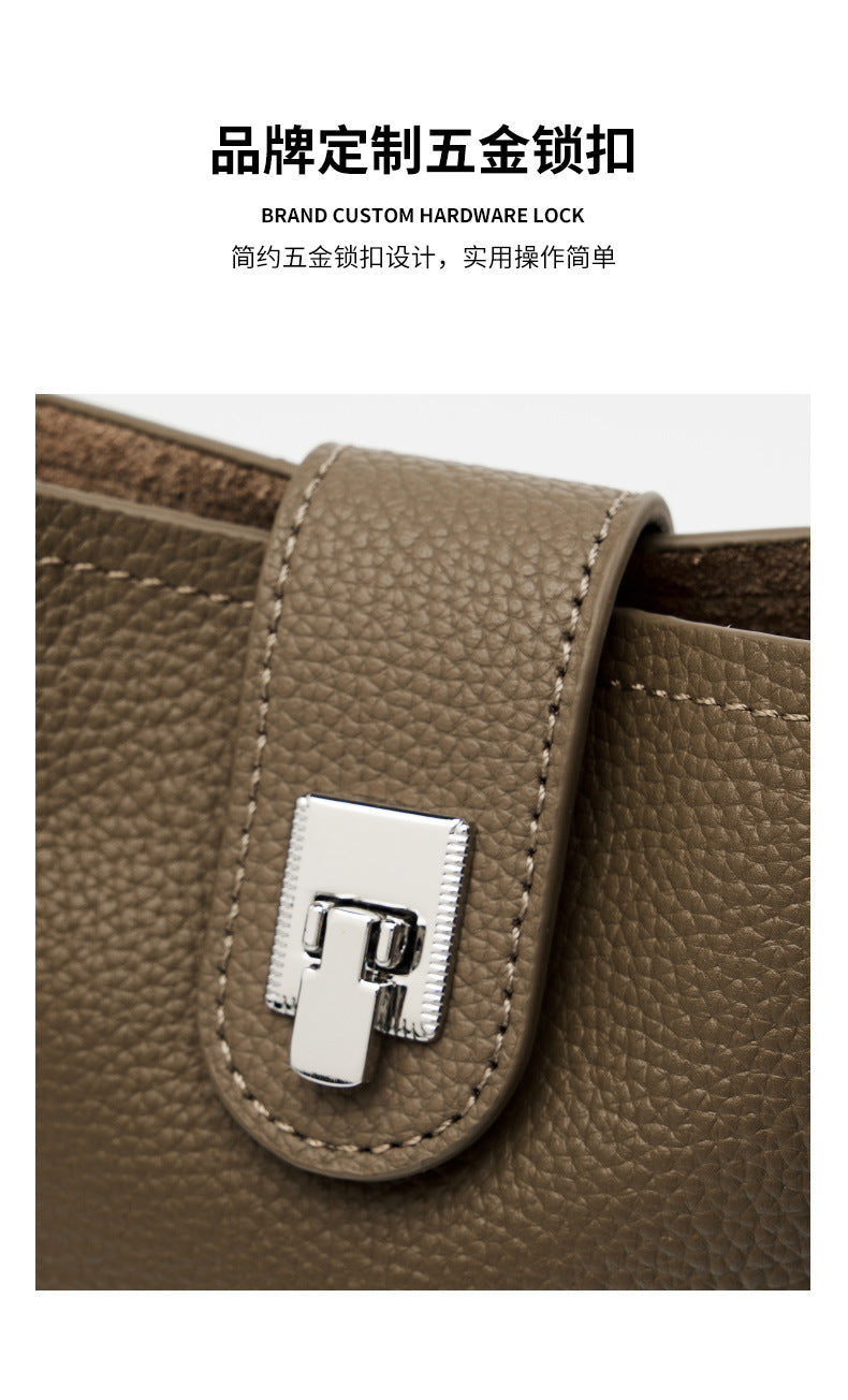 High-End Design Small Women's Bag 100% Genuine Leather Single Shoulder or Crossbody Bag Alaska