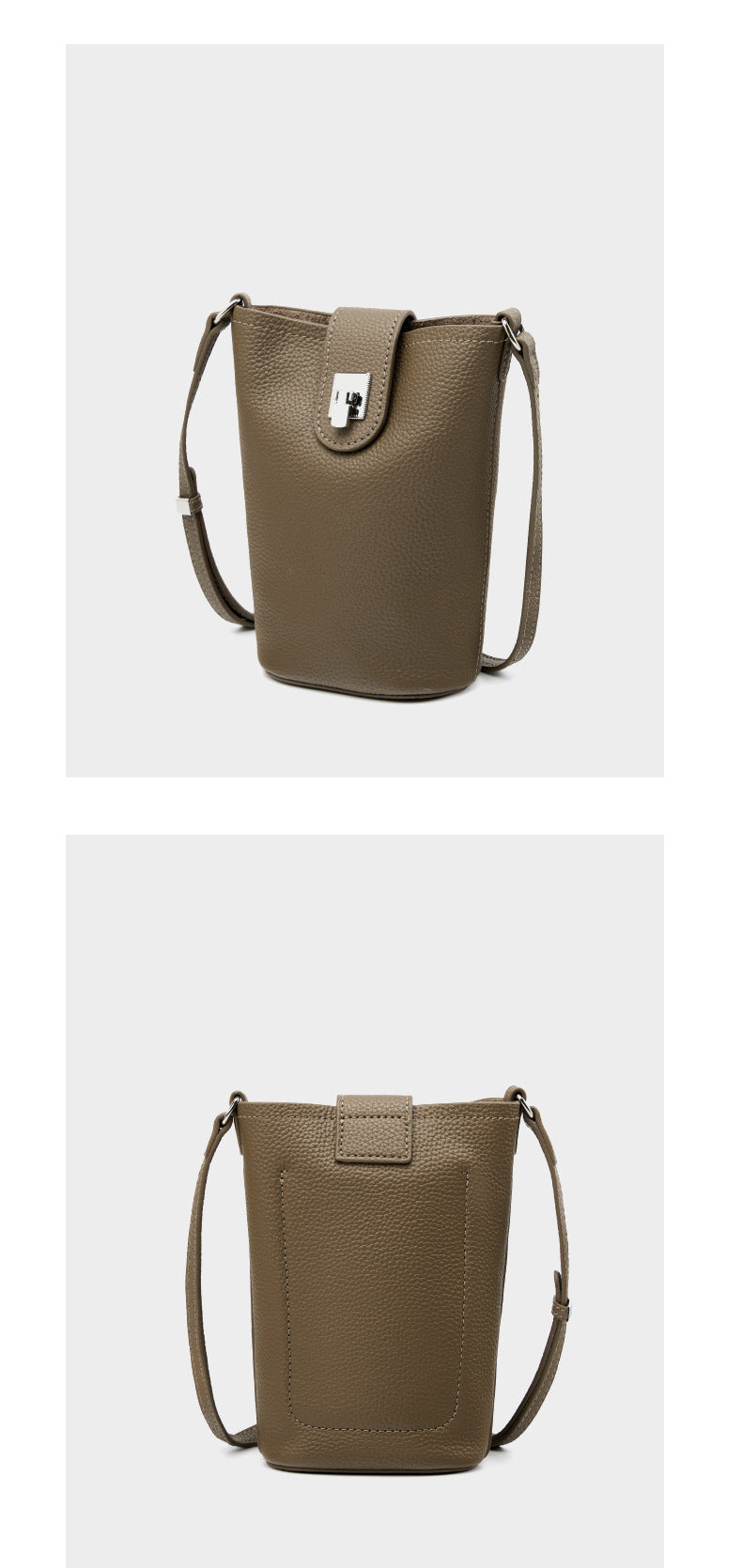 High-End Design Small Women's Bag 100% Genuine Leather Single Shoulder or Crossbody Bag Alaska